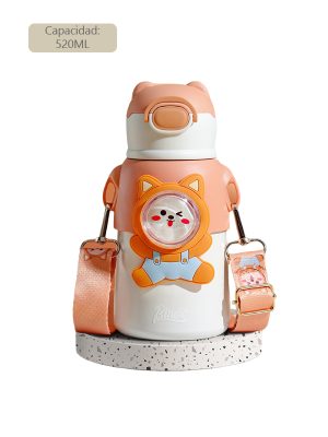 Termo Kawaii de acero inoxidable - Melón