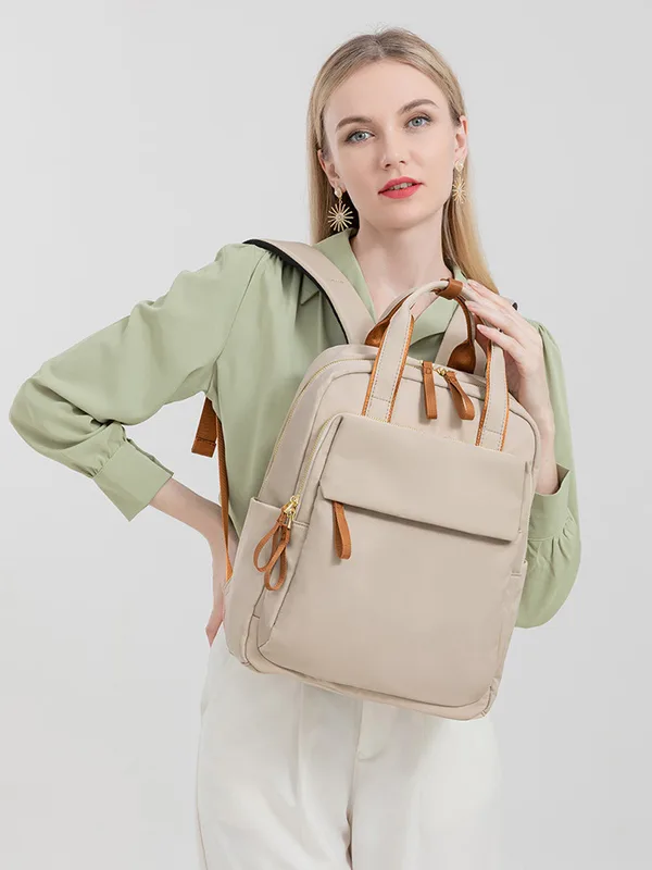 Mochila Aitana portalaptop hasta 14"- Beige - Imagen 2
