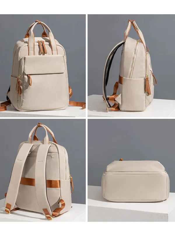 Mochila Aitana portalaptop hasta 14"- Beige - Imagen 4