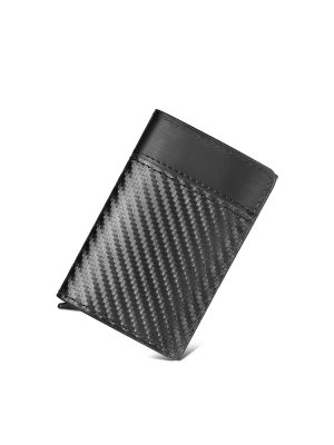 Billetera desplegable con bloqueo RFID- Negro