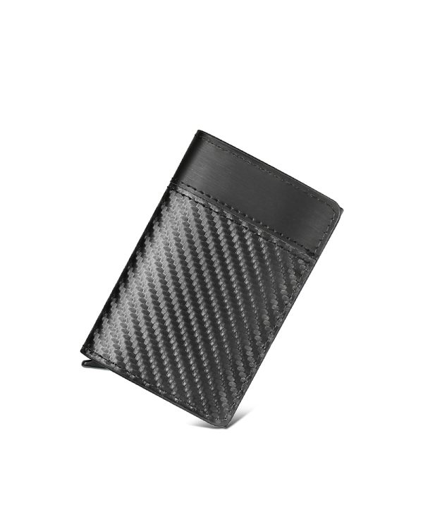 Billetera desplegable con bloqueo RFID- Negro