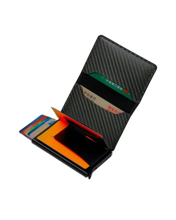 Billetera desplegable con bloqueo RFID- Negro - Imagen 2