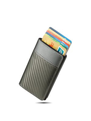 Billetera desplegable con bloqueo RFID- Gris