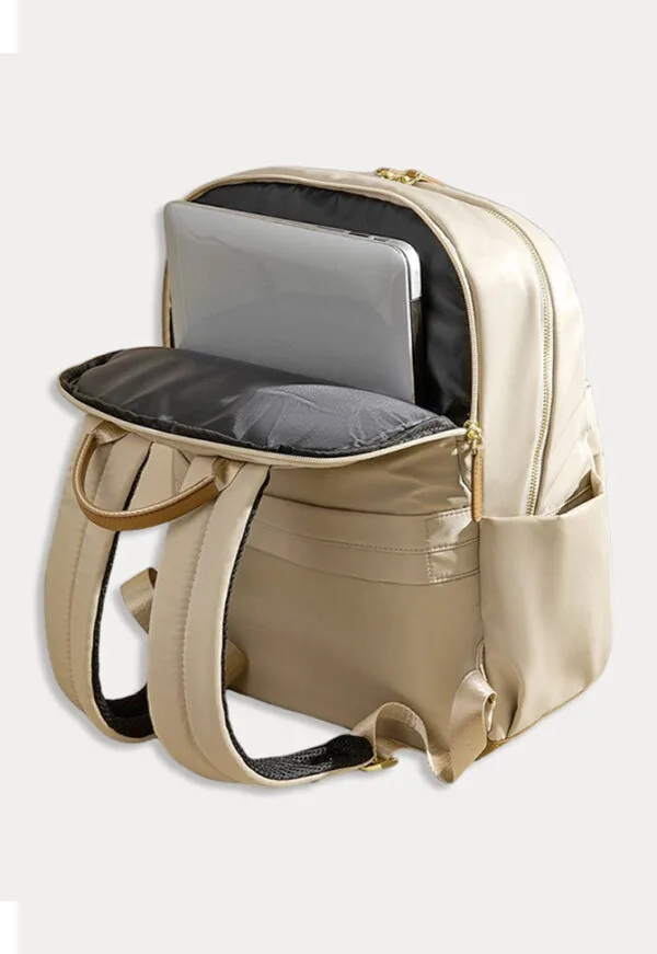 Mochila Kaitlyn portalaptop hasta 14"- Beige - Imagen 4