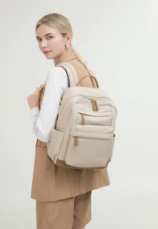 Mochila Kaitlyn portalaptop hasta 14"- Beige