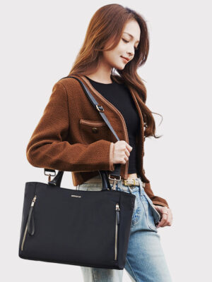 Bolso Brescia con portalaptop hasta 14"- Negro