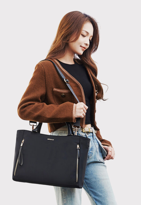 Bolso Brescia con portalaptop hasta 14"- Negro
