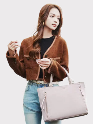 Bolso Brescia con portalaptop hasta 14"- Rosa