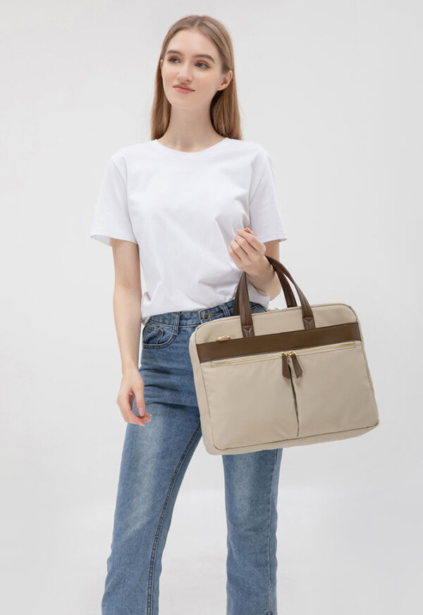 Bolso Aline con portalaptop hasta 15.6"- Beige