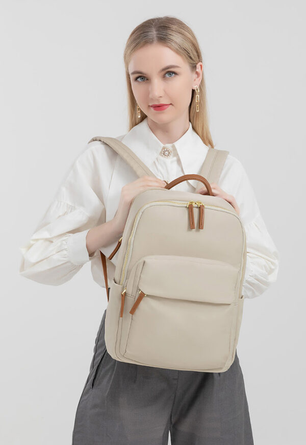 Mochila Keira portalaptop hasta 15.6" Beige - Imagen 5