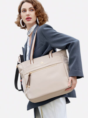 Tote Anya con portalaptop hasta 14"Beige