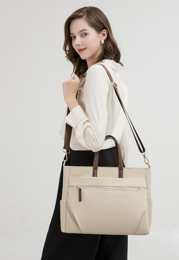 Bolso Katniss con portalaptop hasta 14"- Beige