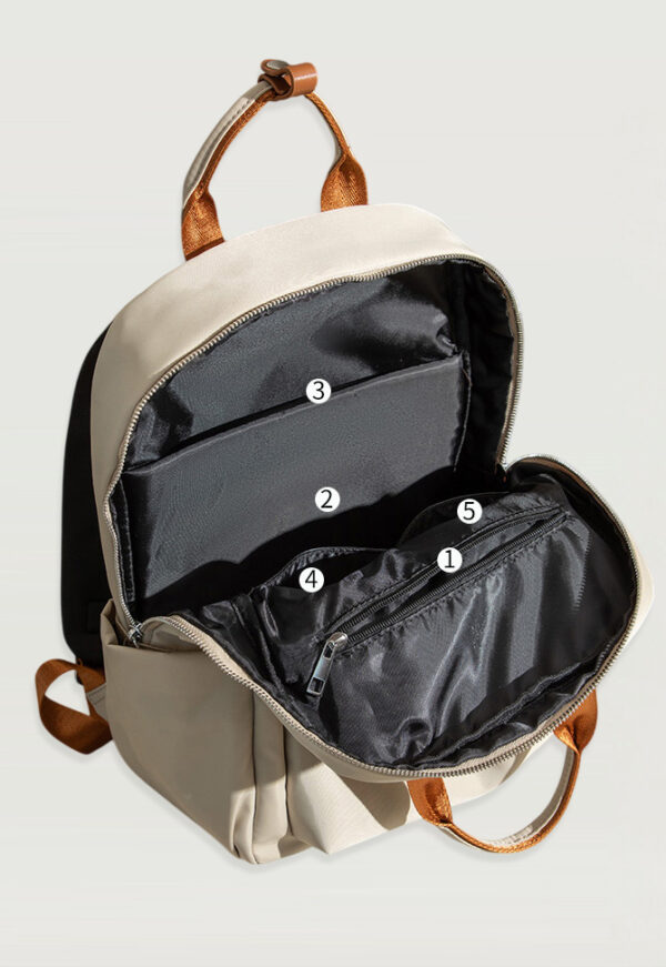 Mochila Ariadna portalaptop hasta 14" - Beige - Imagen 5