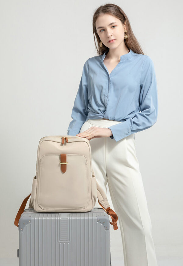 Mochila Athena portalaptop hasta 14" - Beige - Imagen 7