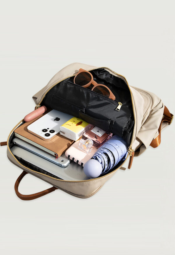 Mochila Athena portalaptop hasta 14" - Beige - Imagen 6