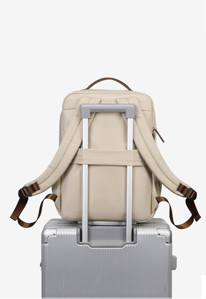 Mochila Aldana portalaptop hasta 15.6" Beige - Imagen 3