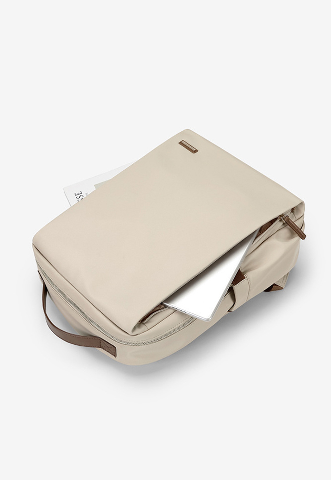 Mochila Aldana portalaptop hasta 15.6" Beige - Imagen 2